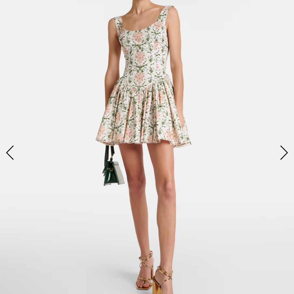 AGUA BY AGUA BENDITA - Pluma floral corset cotton dress